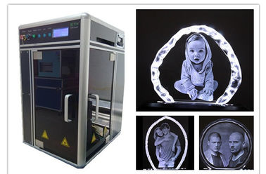 China Van de het Glasgravure van de enige Fase 3D Laser van de de Machinewinkelcomplex/Foto Cabinegebruik leverancier